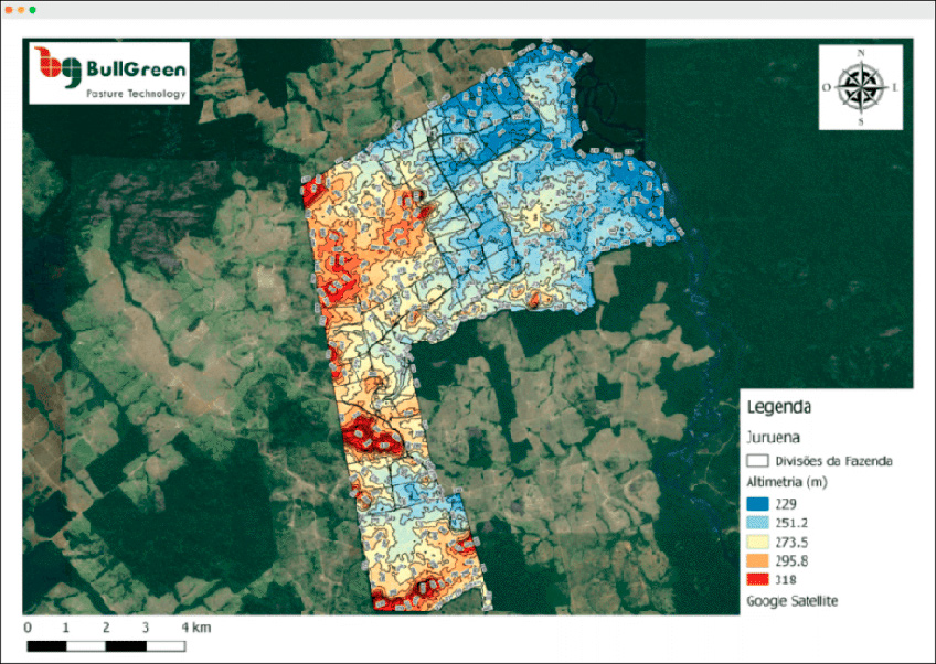 Mapa de Altimetria